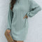 Round Neck Long Sleeve Mini Dress