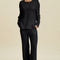 Double Take Full Size Cable-Knit Long Sleeve Top and Pants Set