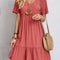 Full Size V-Neck Short Sleeve Dress