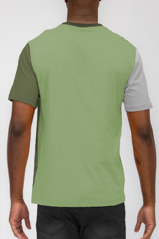 VERTICAL COLOR BLOCK TSHIRT